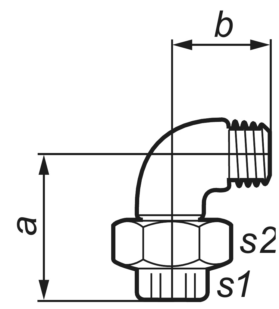GF  102  union elbow    1/2" black